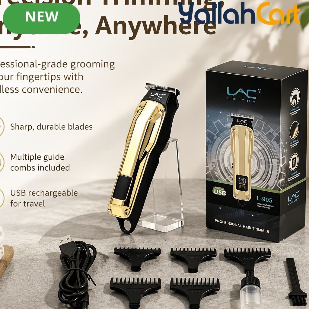 Precision Cordless Hair Trimmer Set – Golden