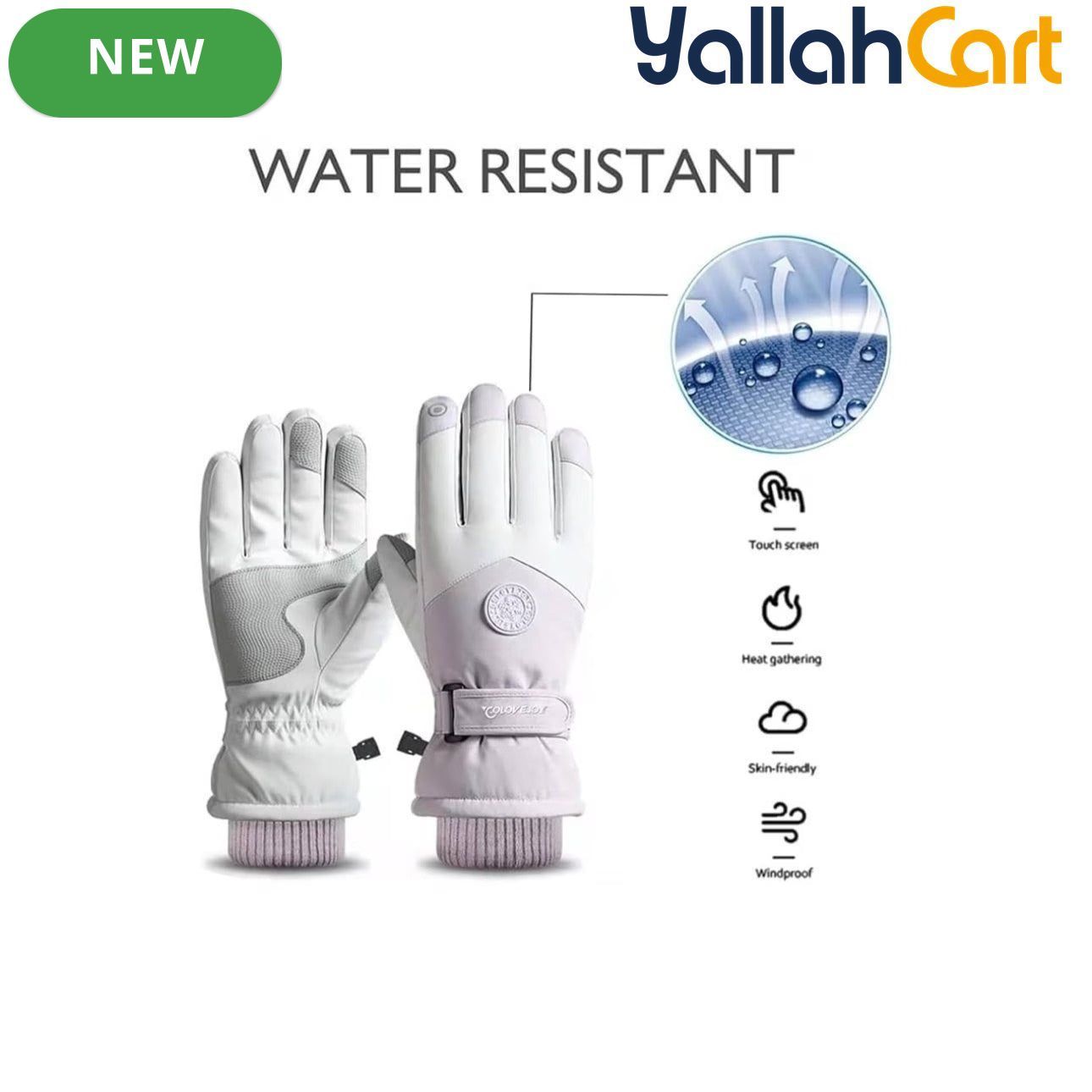 Waterproof Winter Ski Gloves – Purple