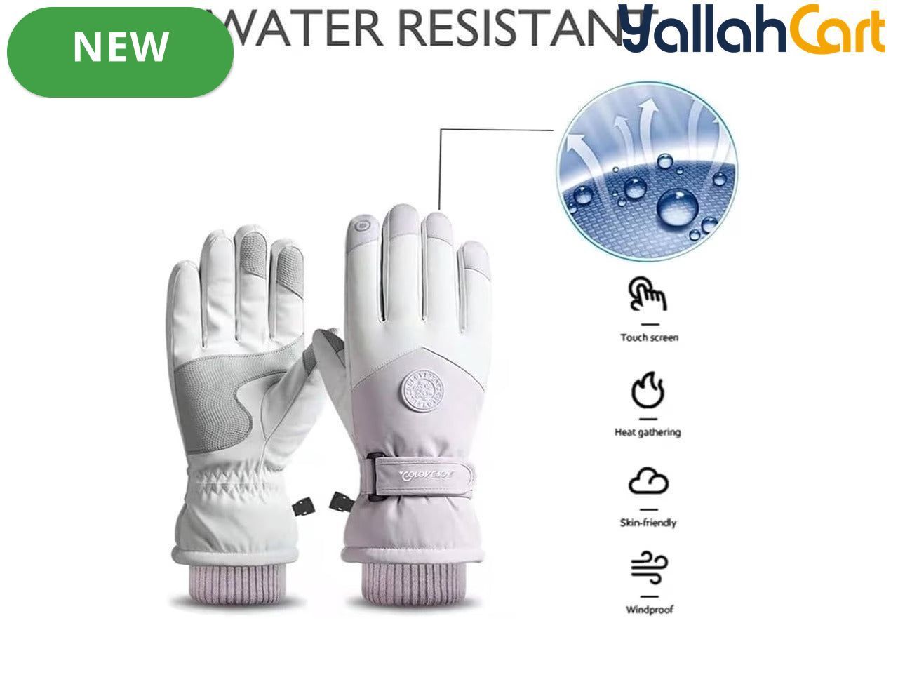 Waterproof Winter Ski Gloves – Purple