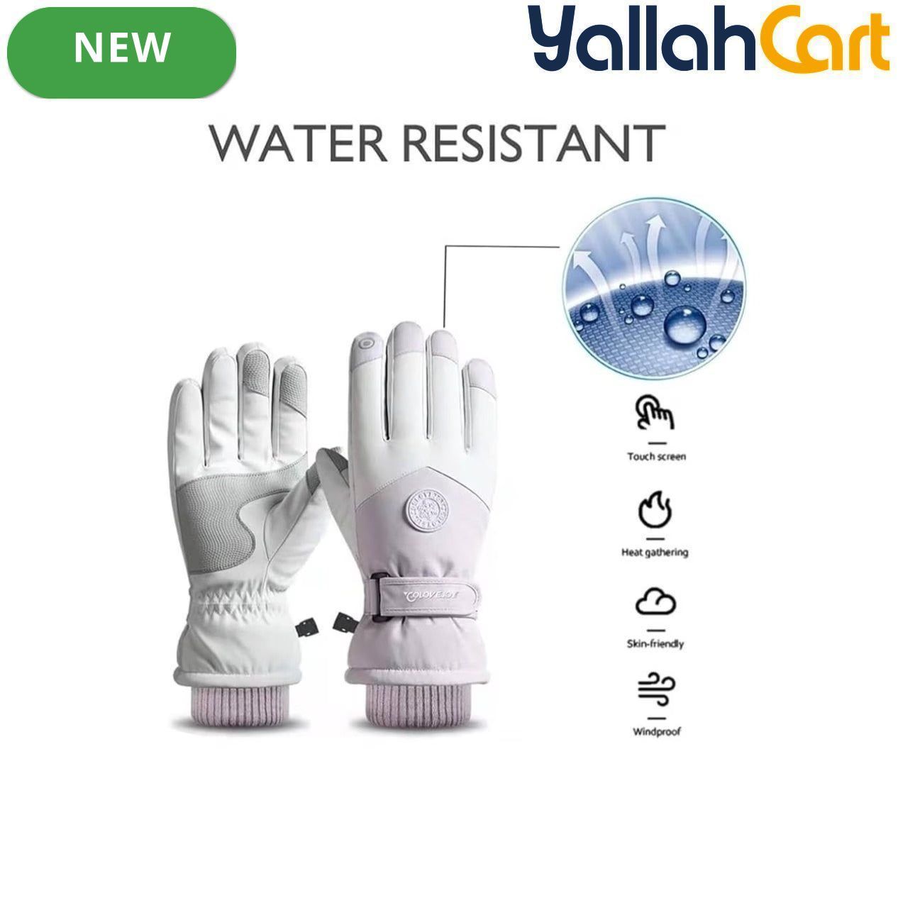 Waterproof Winter Ski Gloves – Purple