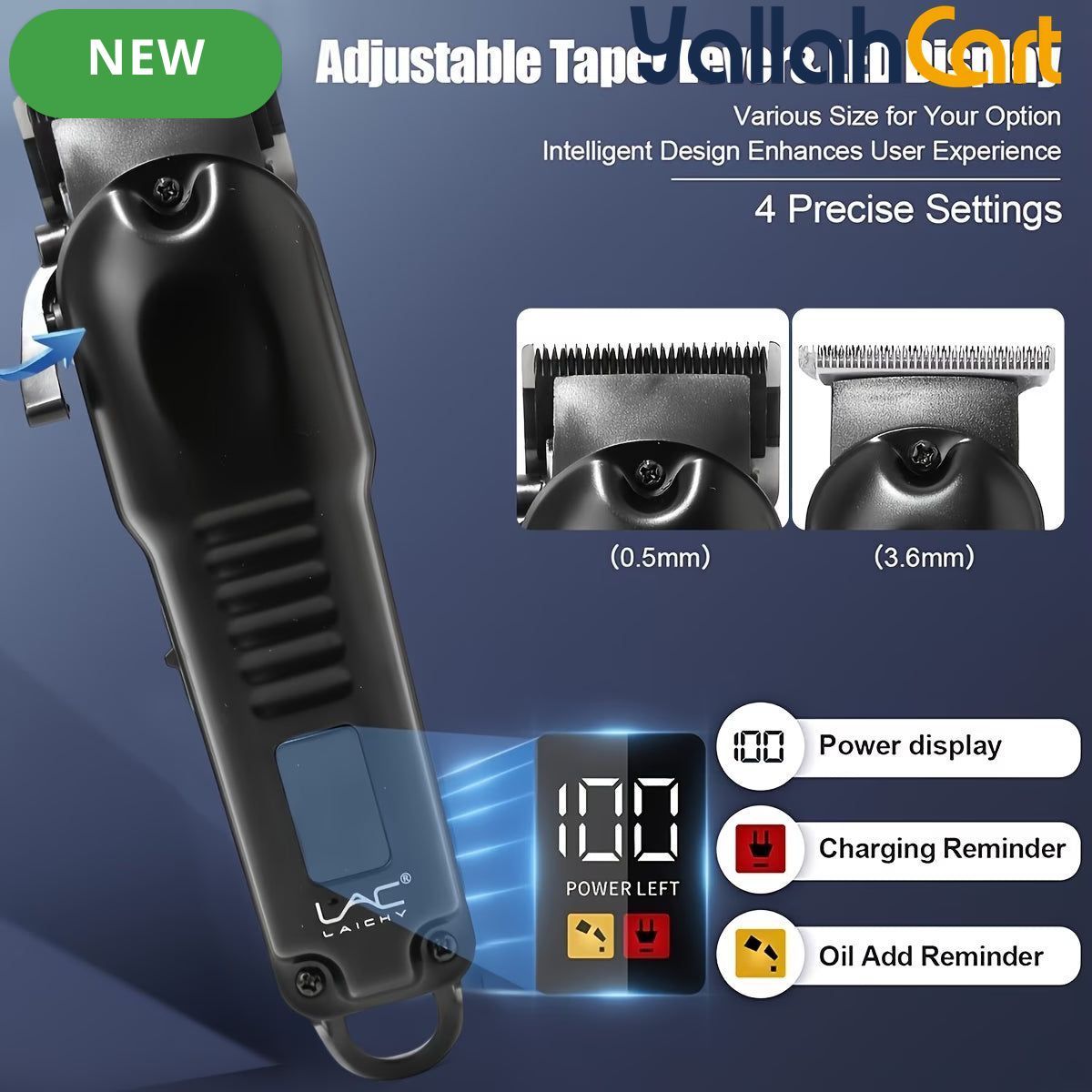 3-in-1 Hair Clippers for Men – Black