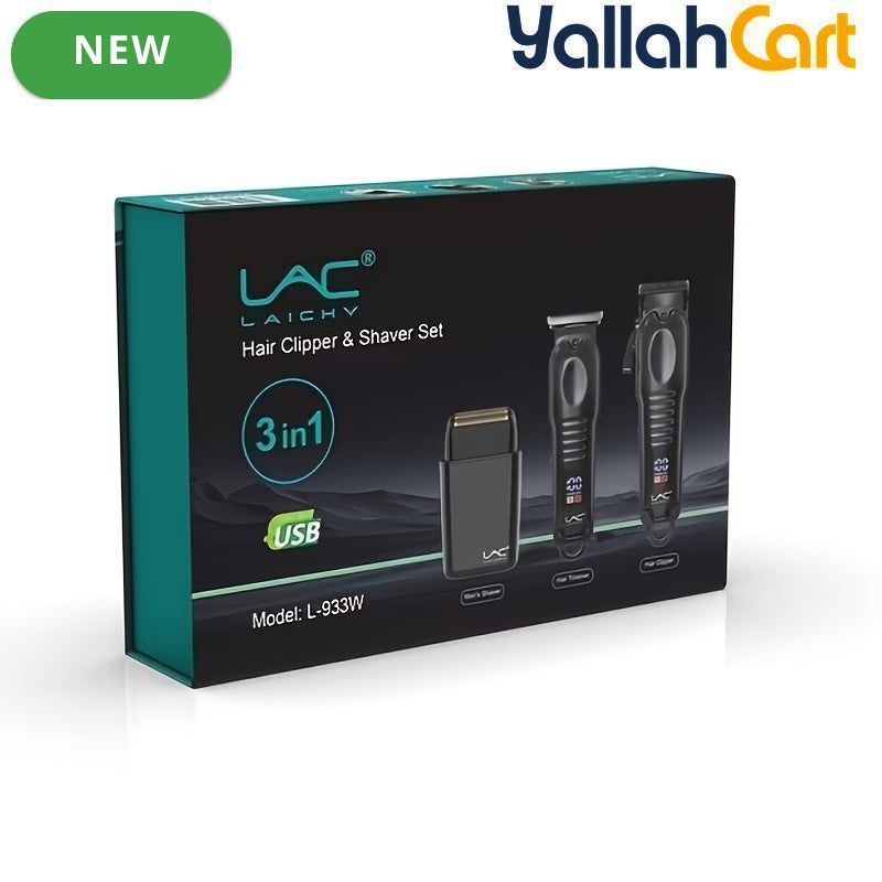 3-in-1 Hair Clippers for Men – Black