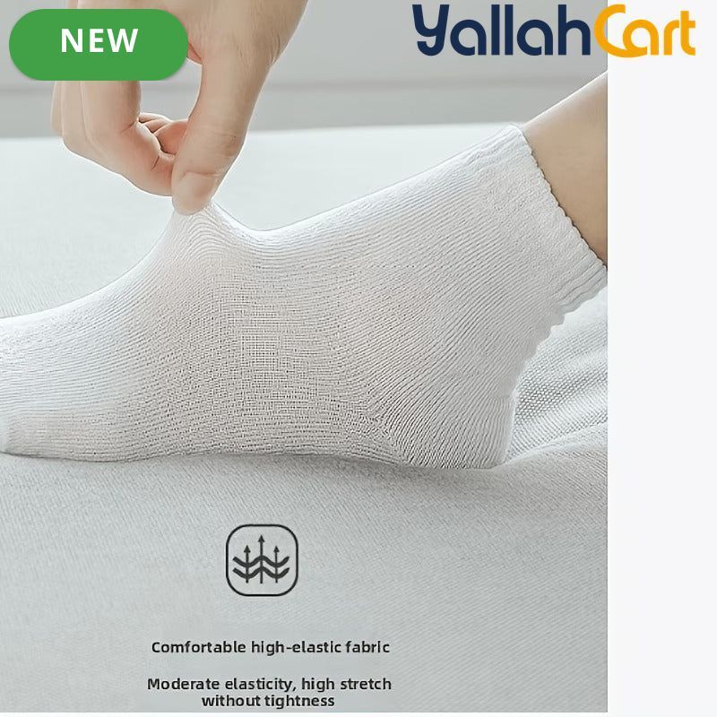 10-Pack Disposable Compression Socks for Travel & Training - White