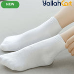 10-Pack Disposable Compression Socks for Travel & Training - White