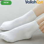 10-Pack Disposable Compression Socks for Travel & Training - White