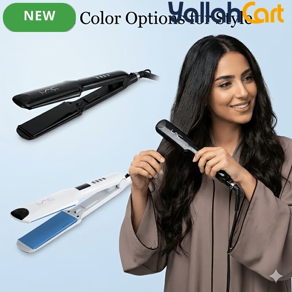 Ceramic Hair Straightener Flat Iron – White