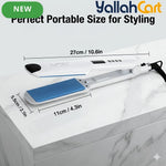 Ceramic Hair Straightener Flat Iron – White