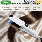 Ceramic Hair Straightener Flat Iron – White