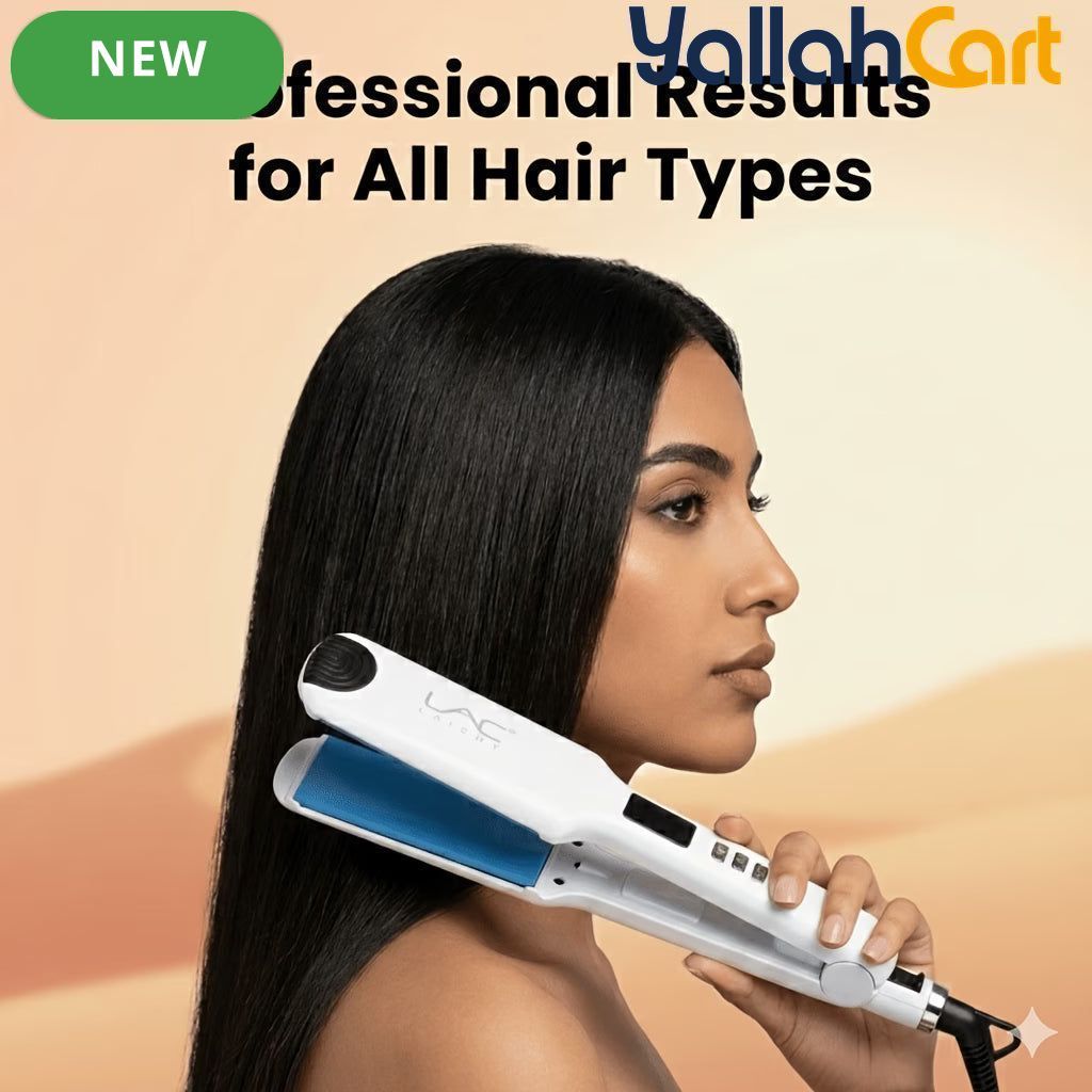 Ceramic Hair Straightener Flat Iron – White
