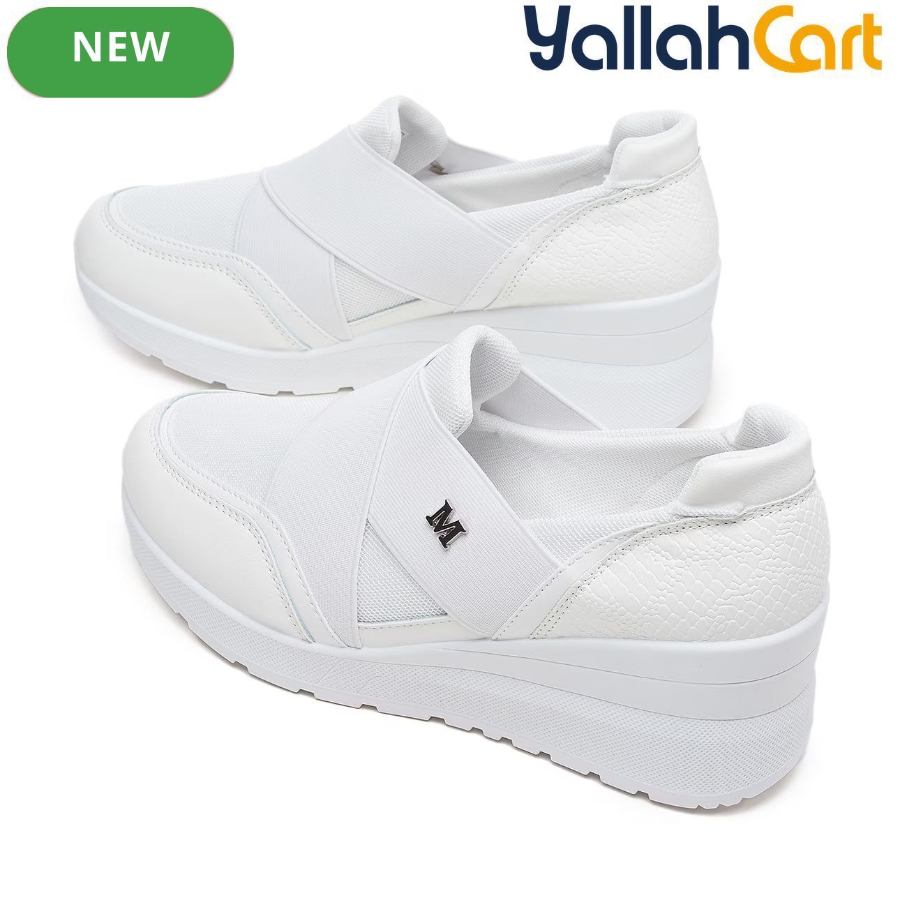 Desai Women's Slip-On Knit Sneakers – Lightweight Breathable Walking Shoes