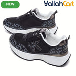 Desai Women's Slip-On Knit Sneakers – Lightweight Breathable Walking Shoes