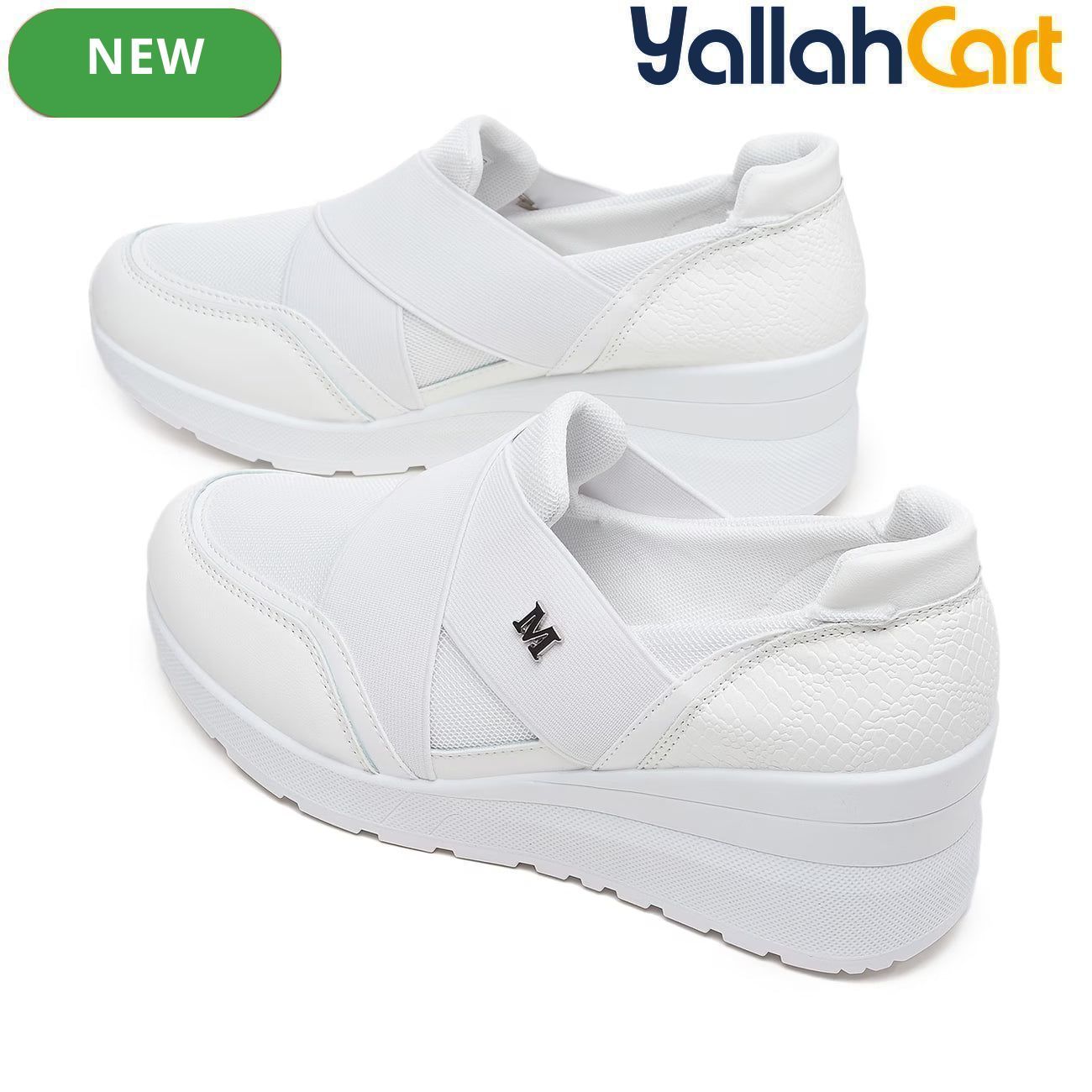 Desai Women's Slip-On Knit Sneakers – Lightweight Breathable Walking Shoes