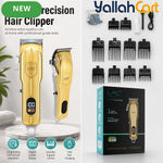 Cordless Hair Clippers with LED Power Display – Golden