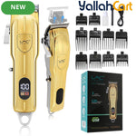 Cordless Hair Clippers with LED Power Display – Golden