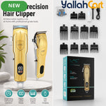 Cordless Hair Clippers with LED Power Display – Golden