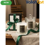 Premium Soy Wax Scented Candle in Glass Jar – Fragrant Essential Oil Candle for Home & Relaxation