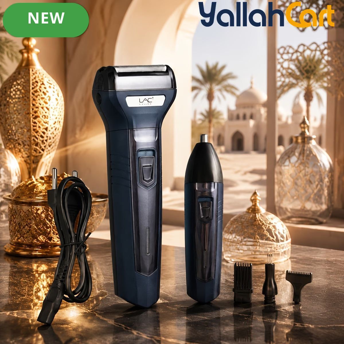 Rechargeable Men’s Grooming Kit Foil Shaver – Deep Blue