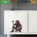 Cartoon Skull Pattern Vinyl Sticker