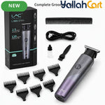 Compact Silvery USB Rechargeable Hair Trimmer Kit for Men