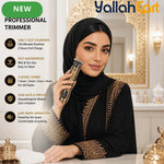Golden Metal Embossed Cordless Hair Clipper USB Rechargeable LCD Display Trimmer Kit