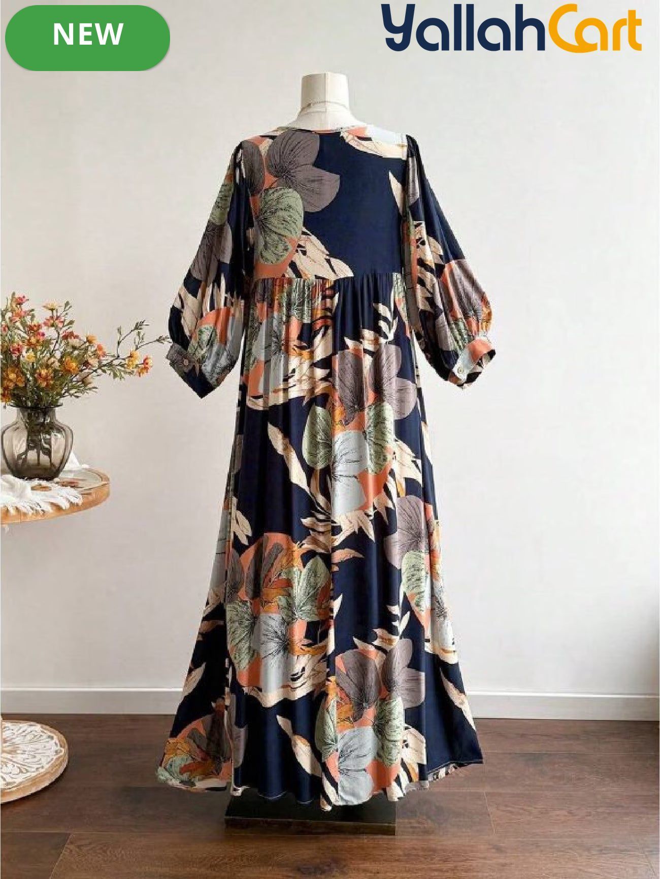Women’s Bohemian Floral Off-Shoulder Maxi Dress – Loose Beach & Wedding Guest Dress