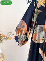 Women’s Bohemian Floral Off-Shoulder Maxi Dress – Loose Beach & Wedding Guest Dress