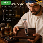 Classic Retro Metallic Hair Edger Trimmer – Coffee Color