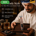 Classic Retro Metallic Hair Edger Trimmer – Coffee Color