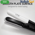 Durable Hair Straightening Iron White – Adjustable Heat Flat Iron