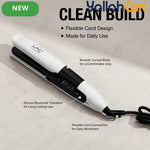 Durable Hair Straightening Iron White – Adjustable Heat Flat Iron