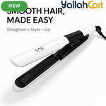 Durable Hair Straightening Iron White – Adjustable Heat Flat Iron