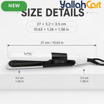 Durable Hair Straightening Iron White – Adjustable Heat Flat Iron