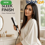 Durable Hair Straightening Iron White – Adjustable Heat Flat Iron