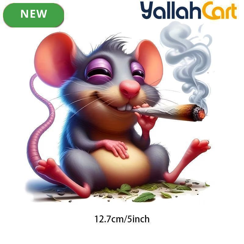 Cool Mouse Vinyl Sticker