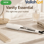 White Wide Plate Titanium Hair Straightener – Fast Heating Flat Iron