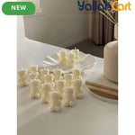 30-Piece Little Bear Scented Candles – Smokeless Decorative Candles for Home & Birthdays