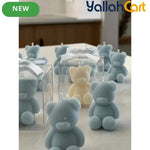 30-Piece Little Bear Scented Candles – Smokeless Decorative Candles for Home & Birthdays