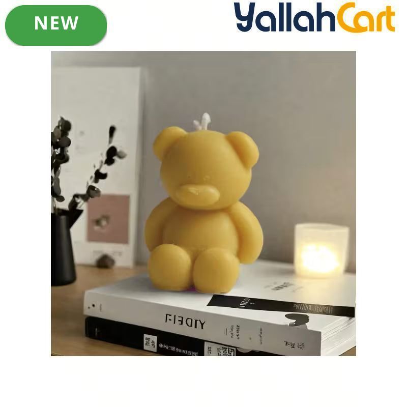 30-Piece Little Bear Scented Candles – Smokeless Decorative Candles for Home & Birthdays