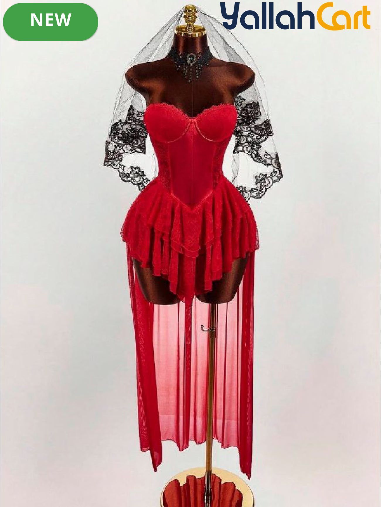 Women's Y2K Gothic Lace Corset Dress