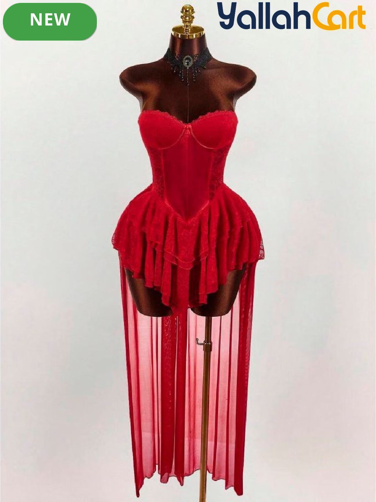 Women's Y2K Gothic Lace Corset Dress