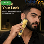 Professional Cordless Hair Clippers Golden T-Blade Trimmer for Men