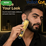 Professional Cordless Hair Clippers Golden T-Blade Trimmer for Men