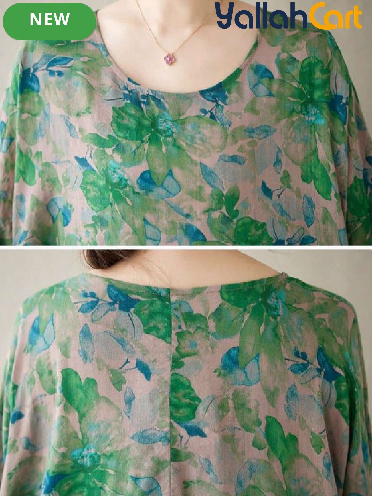Enchanted Green Floral Plus Size Maxi Dress