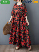 Elegant A-Line Ball Gown Dress with Collar & Batwing Sleeves