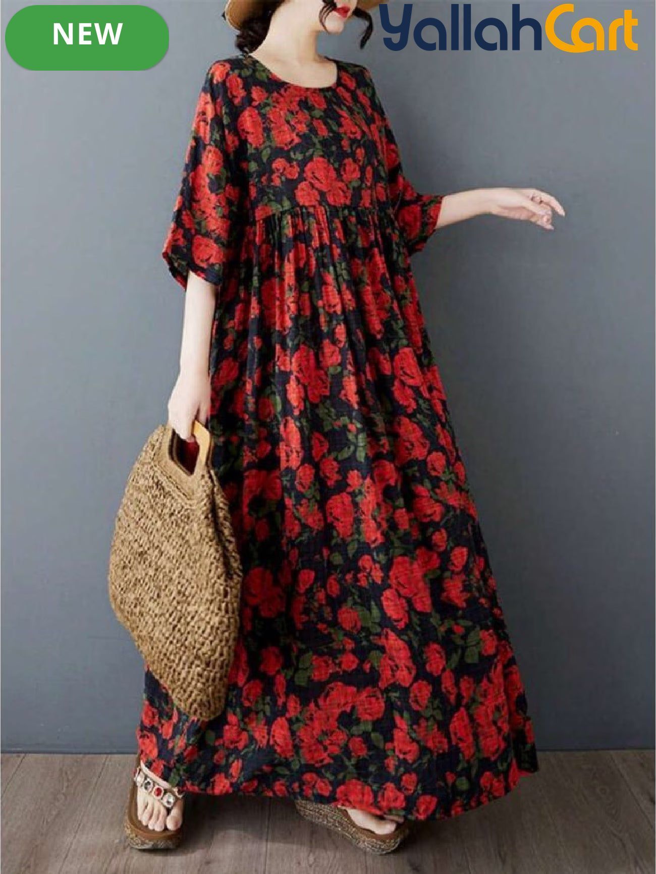 Elegant A-Line Ball Gown Dress with Collar & Batwing Sleeves