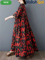 Elegant A-Line Ball Gown Dress with Collar & Batwing Sleeves