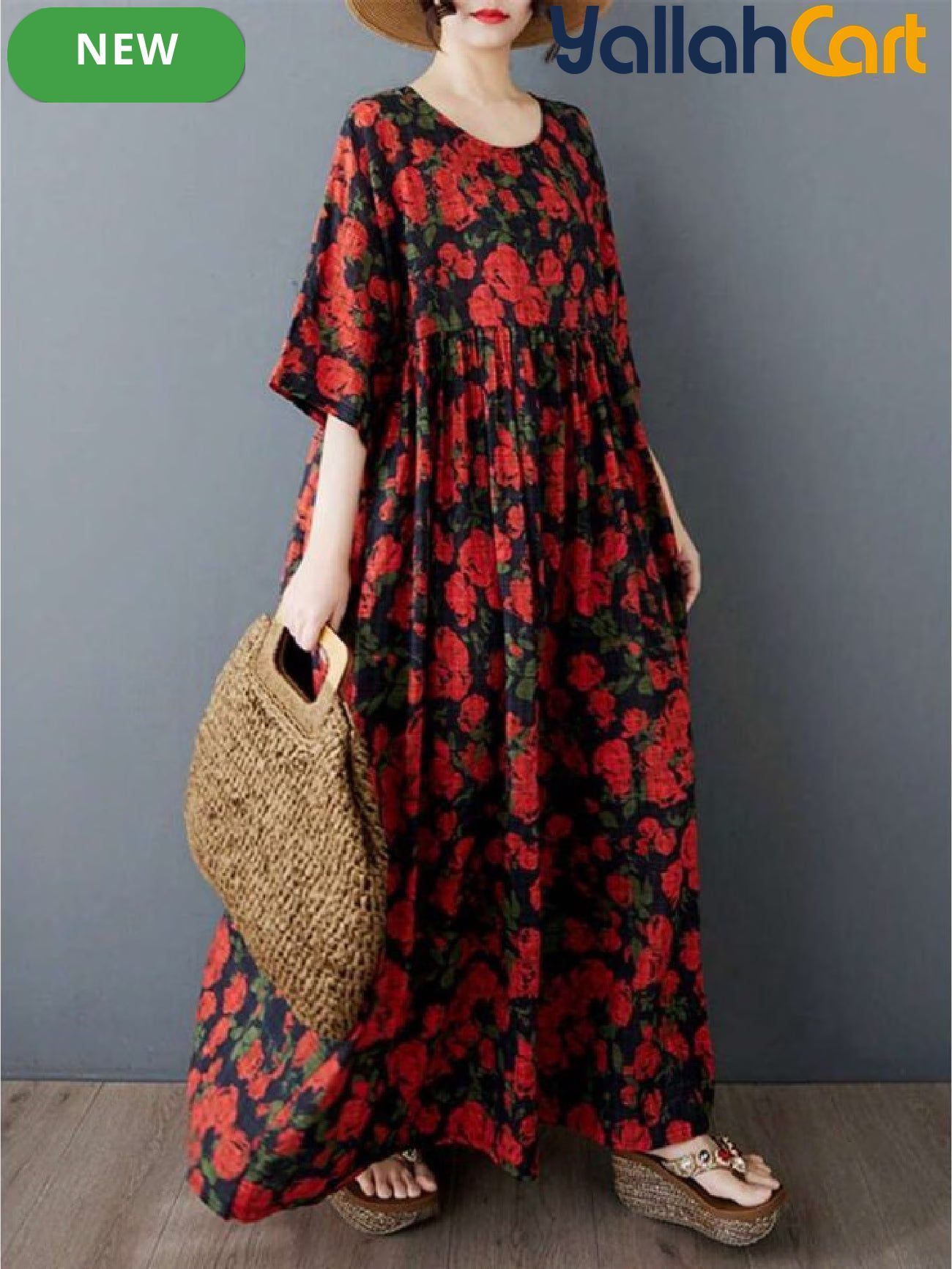 Elegant A-Line Ball Gown Dress with Collar & Batwing Sleeves