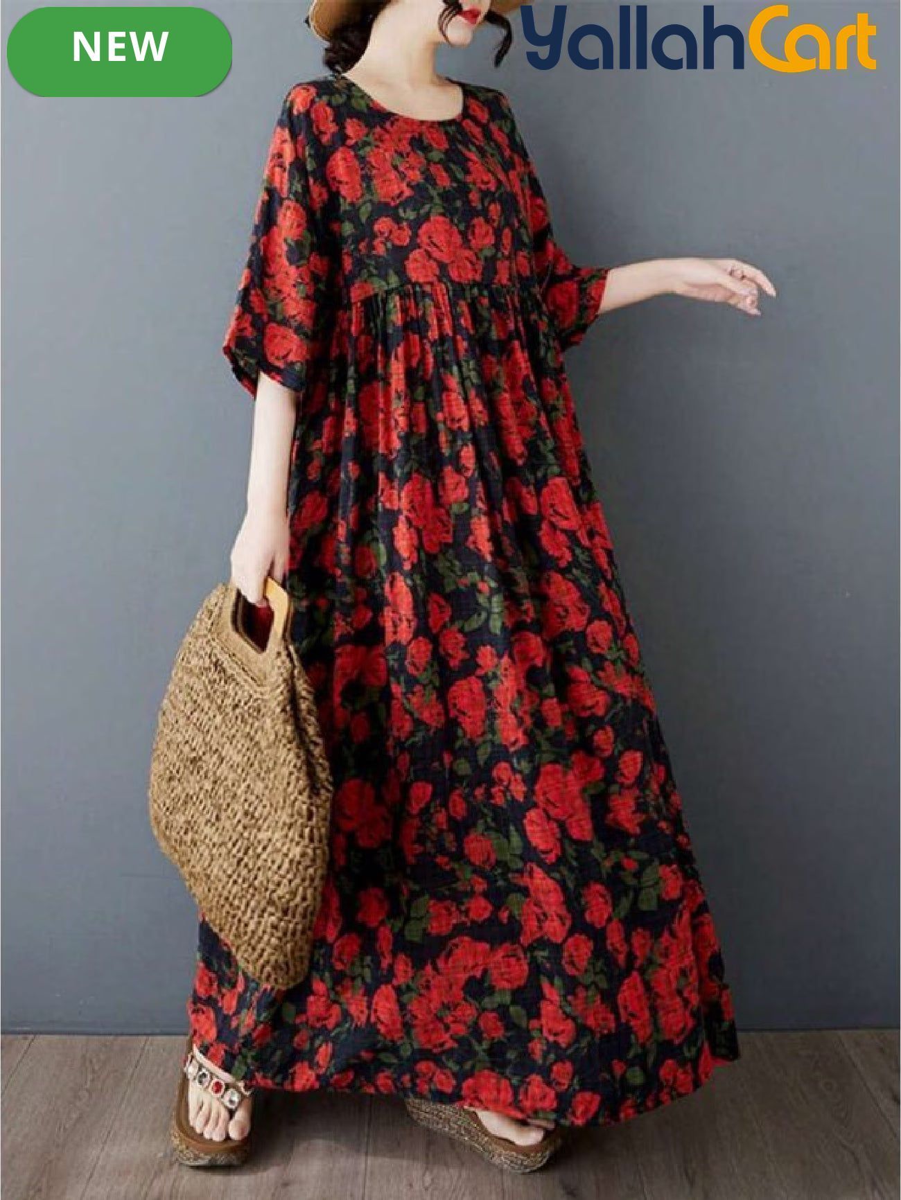 Elegant A-Line Ball Gown Dress with Collar & Batwing Sleeves