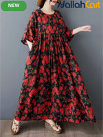 Elegant A-Line Ball Gown Dress with Collar & Batwing Sleeves