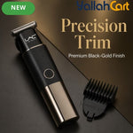Luxury Black-Golden Electric Hair Trimmer – Cordless Precision Clipper for Men